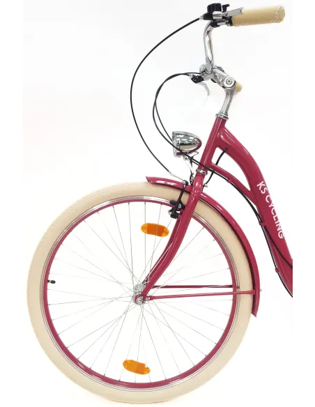 Rower Miejski Damski 28" Stal V-brake Tourney Revo Światła Dynamo Dzwonek