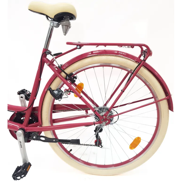 Rower Miejski Damski 28" Stal V-brake Tourney Revo Światła Dynamo Dzwonek