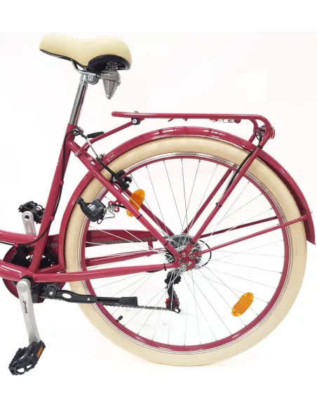 Rower Miejski Damski 28" Stal V-brake Tourney Revo Światła Dynamo Dzwonek