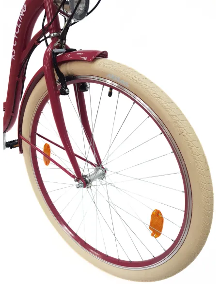 Rower Miejski Damski 28" Stal V-brake Tourney Revo Światła Dynamo Dzwonek