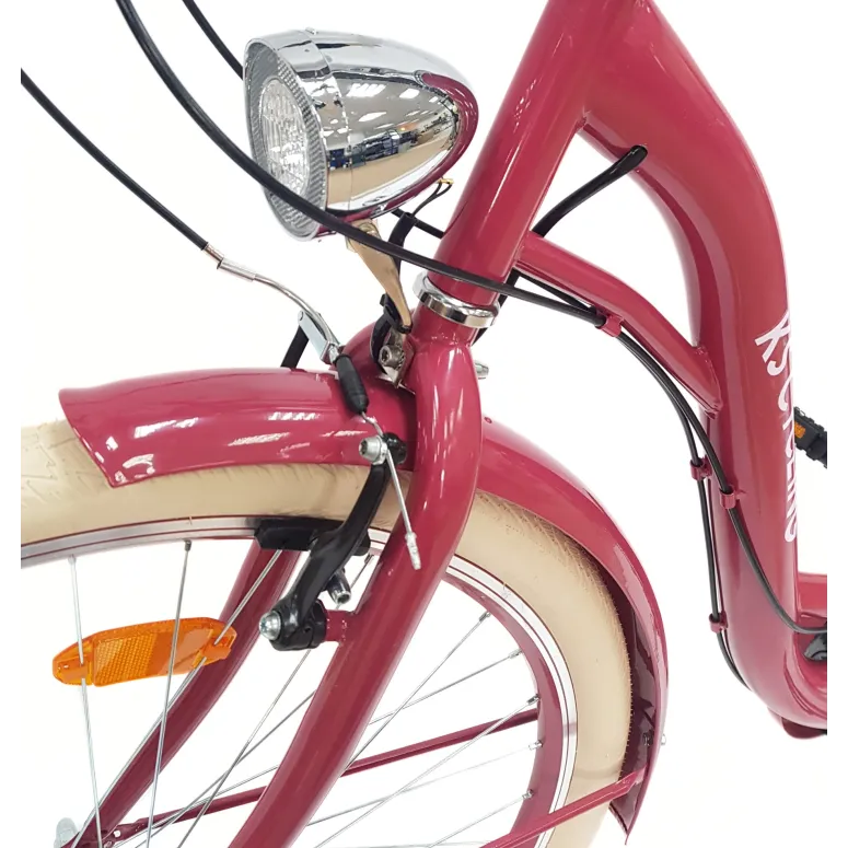 Rower Miejski Damski 28" Stal V-brake Tourney Revo Światła Dynamo Dzwonek