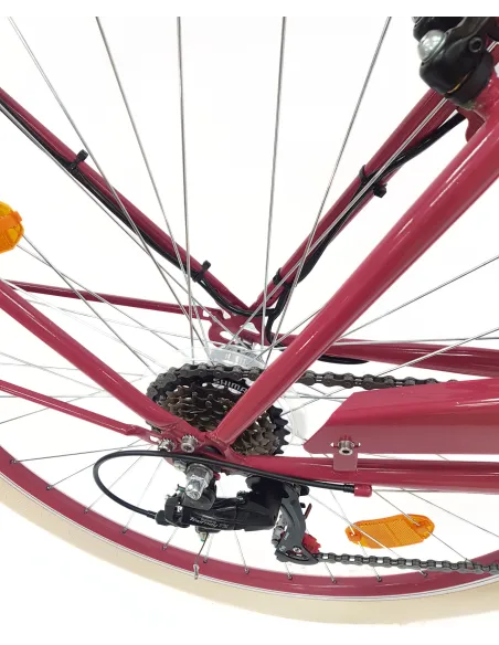 Rower Miejski Damski 28" Stal V-brake Tourney Revo Światła Dynamo Dzwonek