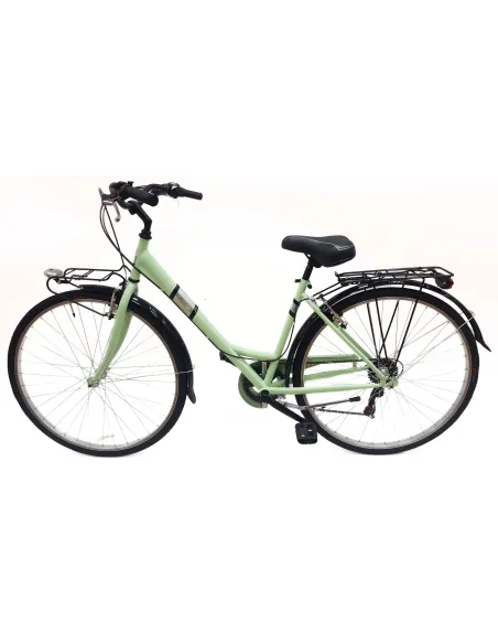 Rower Miejski Damski 28" Stal V-brake 6-biegów Revo Światła Dzwonek Stopka