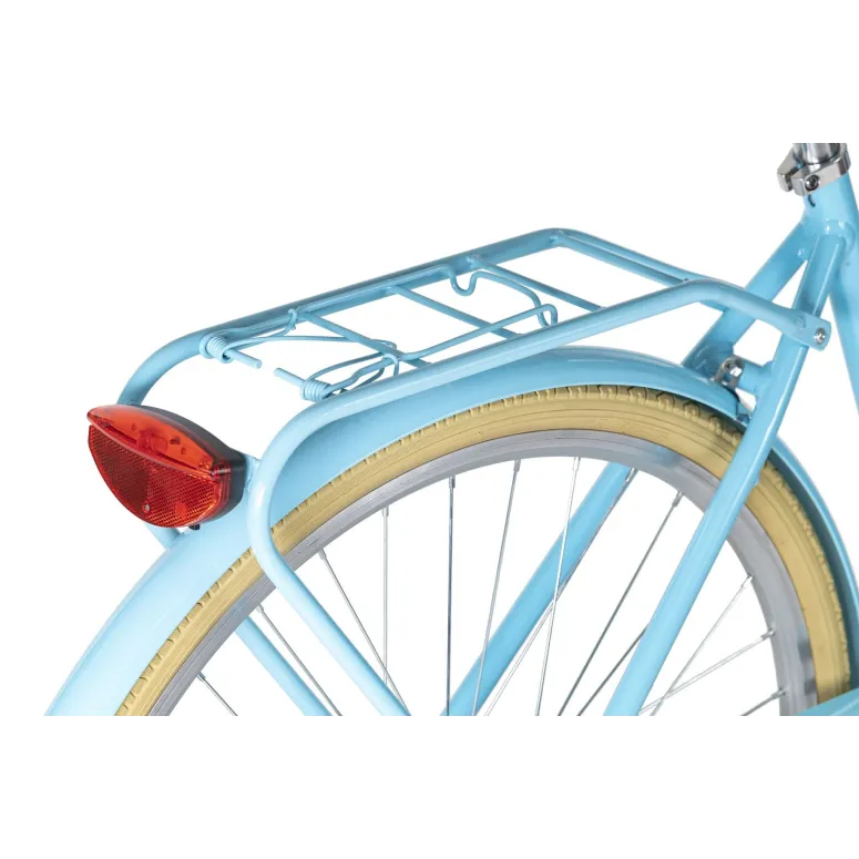 Rower Miejski Damski 28" Alu V-brake Nexus Bagażnik Dzwonek Stopka Błękitny