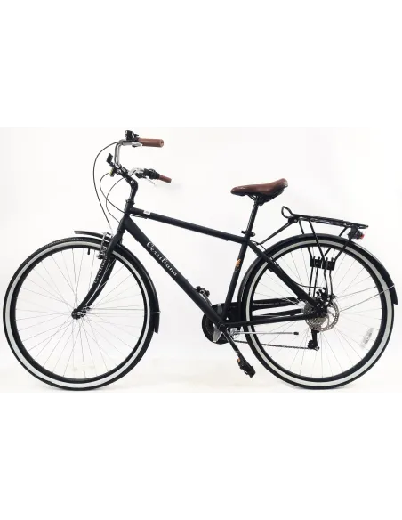 Rower Miejski Męski 28 Tarcze 7 bieg Bagaż Błotniki Revo Oświetlenie Stopka