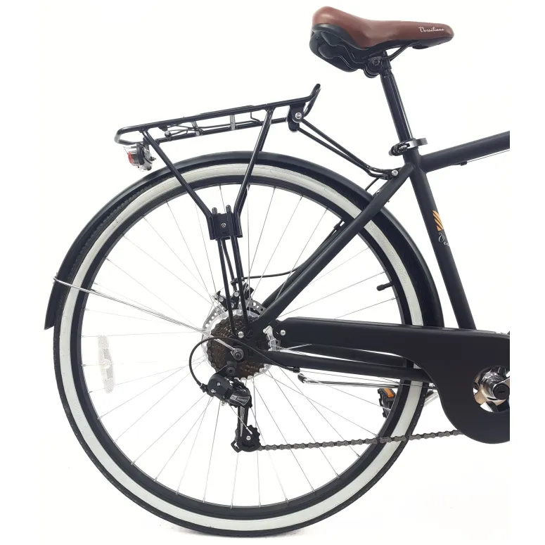 Rower Miejski Męski 28 Tarcze 7 bieg Bagaż Błotniki Revo Oświetlenie Stopka