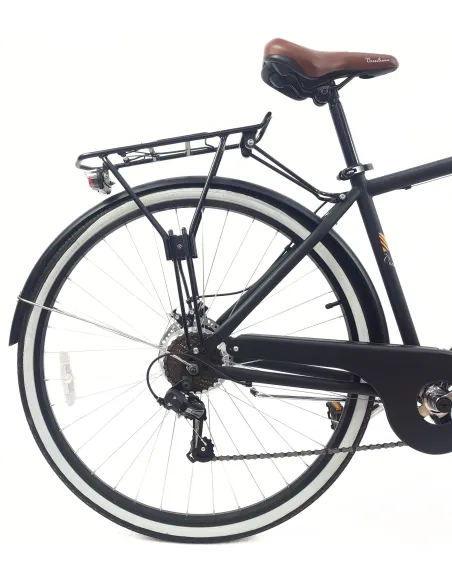 Rower Miejski Męski 28 Tarcze 7 bieg Bagaż Błotniki Revo Oświetlenie Stopka