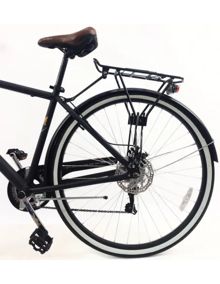 Rower Miejski Męski 28 Tarcze 7 bieg Bagaż Błotniki Revo Oświetlenie Stopka