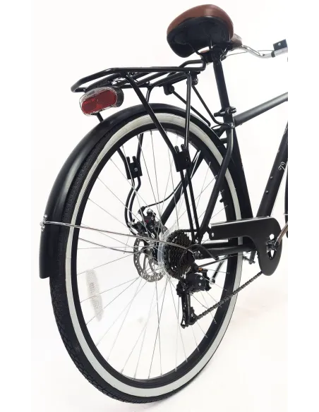 Rower Miejski Męski 28 Tarcze 7 bieg Bagaż Błotniki Revo Oświetlenie Stopka