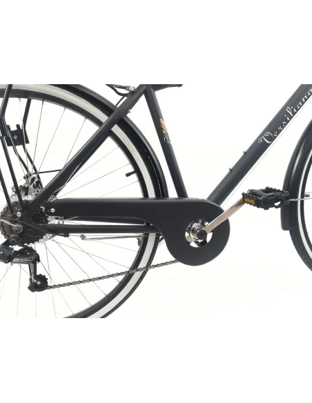 Rower Miejski Męski 28 Tarcze 7 bieg Bagaż Błotniki Revo Oświetlenie Stopka