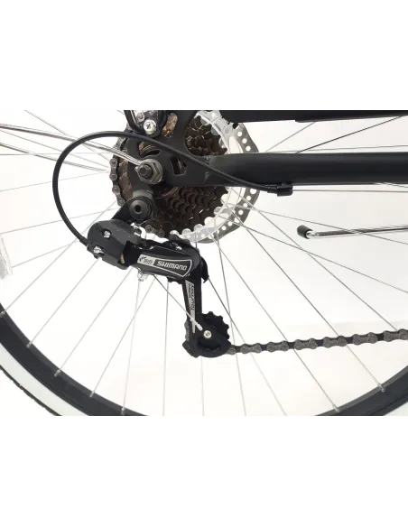 Rower Miejski Męski 28 Tarcze 7 bieg Bagaż Błotniki Revo Oświetlenie Stopka