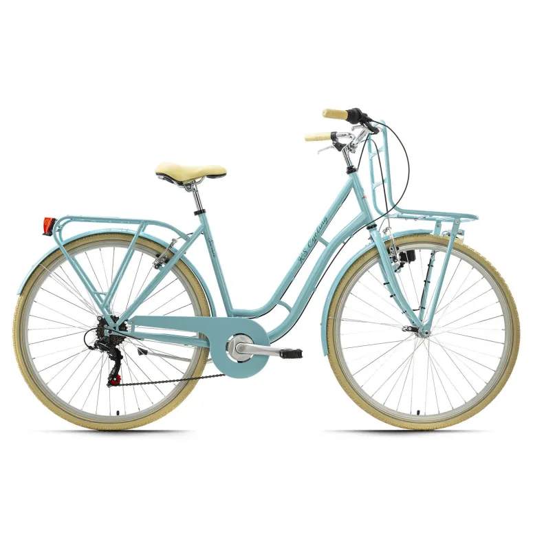 Damski Rower Miejski 28 Bagażnik Damka Shimano Światła Retro Dzwonek Stopka