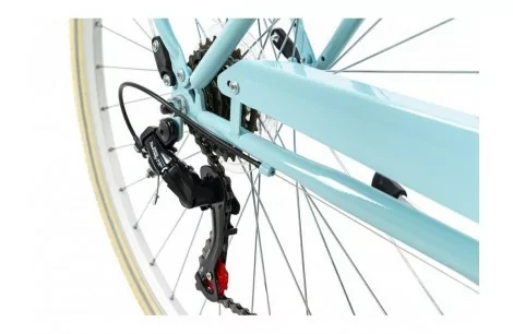 Damski Rower Miejski 28 Bagażnik Damka Shimano Światła Retro Dzwonek Stopka