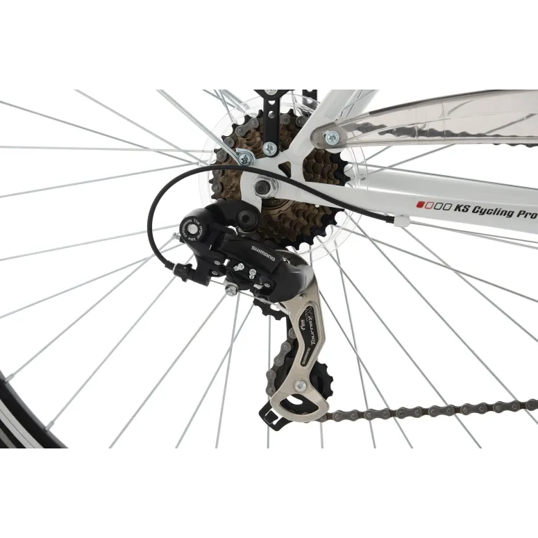 Rower Trekkingowy Damski 28 Bagażnik 21 Biegów