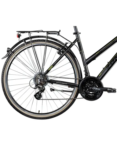 Rower Trekkingowy Damski 28 ALU Turystyczny Światła Bagażnik Stopka Dzwonek