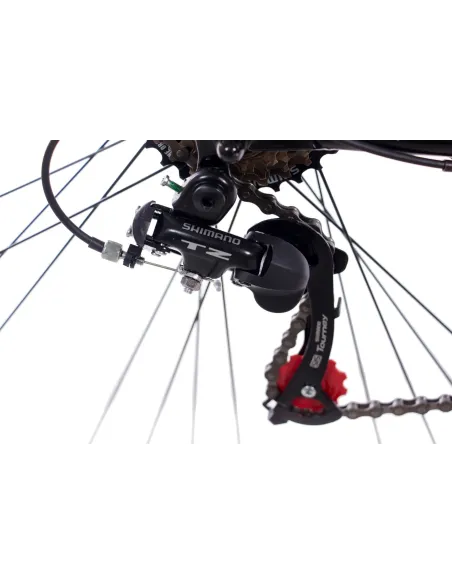 Rower Trekkingowy Damski 28 V-brake Shimano Bagażnik Światła Amortyzator