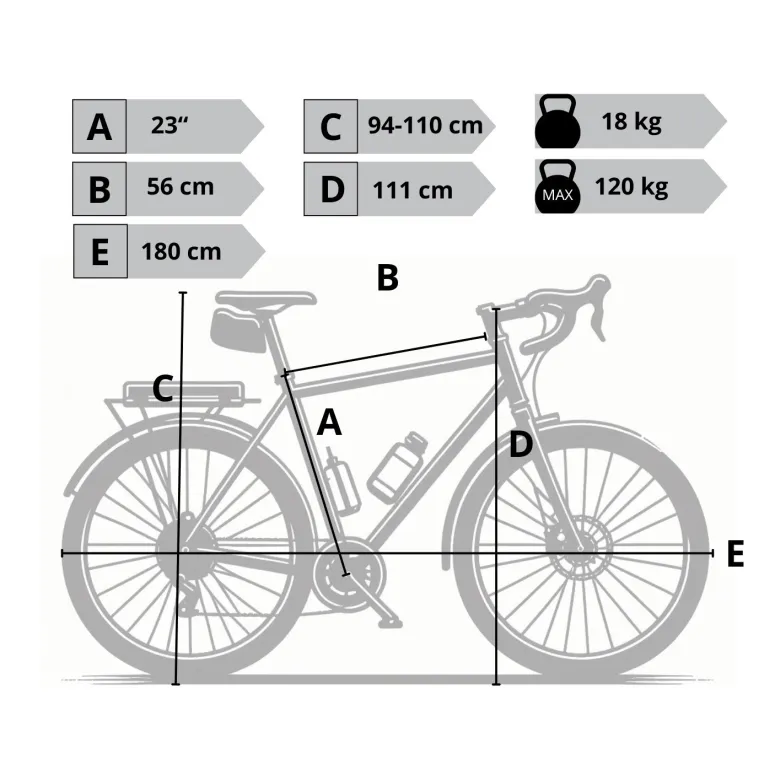 Rower Trekkingowy Turystyczny Męski 28" V-brake Błotniki Bagażnik Światła