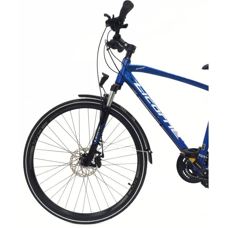 Rower Męski Trekkingowy 28 Alu Cyngle Tarcze Bagażnik Dzwonek Oświetlenie