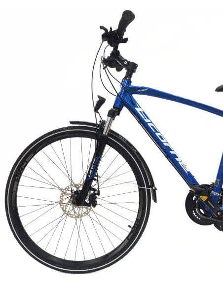 Rower Męski Trekkingowy 28 Alu Cyngle Tarcze Bagażnik Dzwonek Oświetlenie