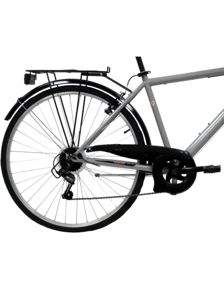 Rower Trekkingowy Męski 28" Stal Błotniki 6-biegów Oświetlenie Dzwonek
