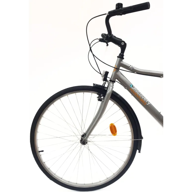 Rower Trekkingowy Męski 28" Stal Błotniki 6-biegów Oświetlenie Dzwonek