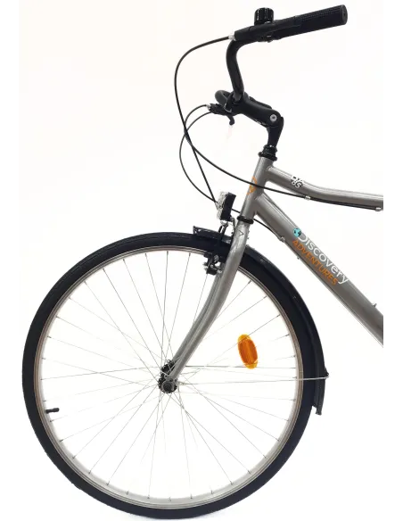 Rower Trekkingowy Męski 28" Stal Błotniki 6-biegów Oświetlenie Dzwonek