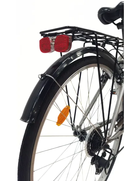 Rower Trekkingowy Męski 28" Stal Błotniki 6-biegów Oświetlenie Dzwonek