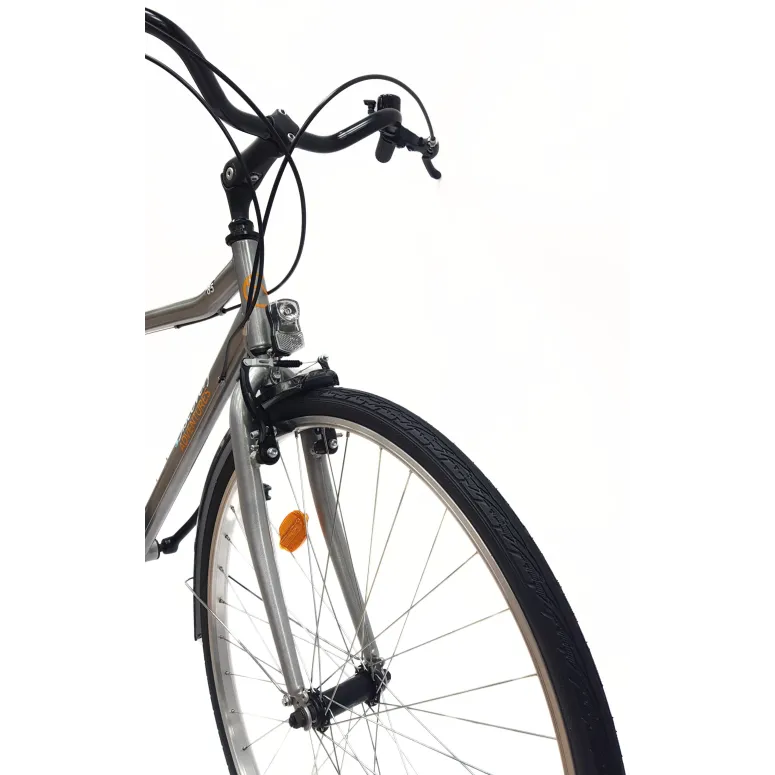 Rower Trekkingowy Męski 28" Stal Błotniki 6-biegów Oświetlenie Dzwonek