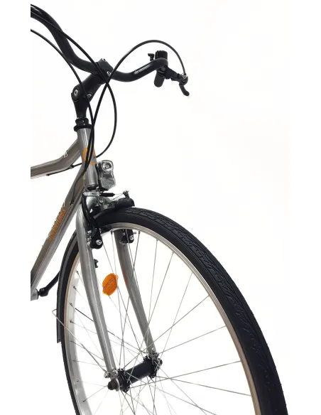 Rower Trekkingowy Męski 28" Stal Błotniki 6-biegów Oświetlenie Dzwonek