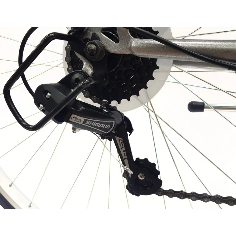 Rower Trekkingowy Męski 28" Stal Błotniki 6-biegów Oświetlenie Dzwonek