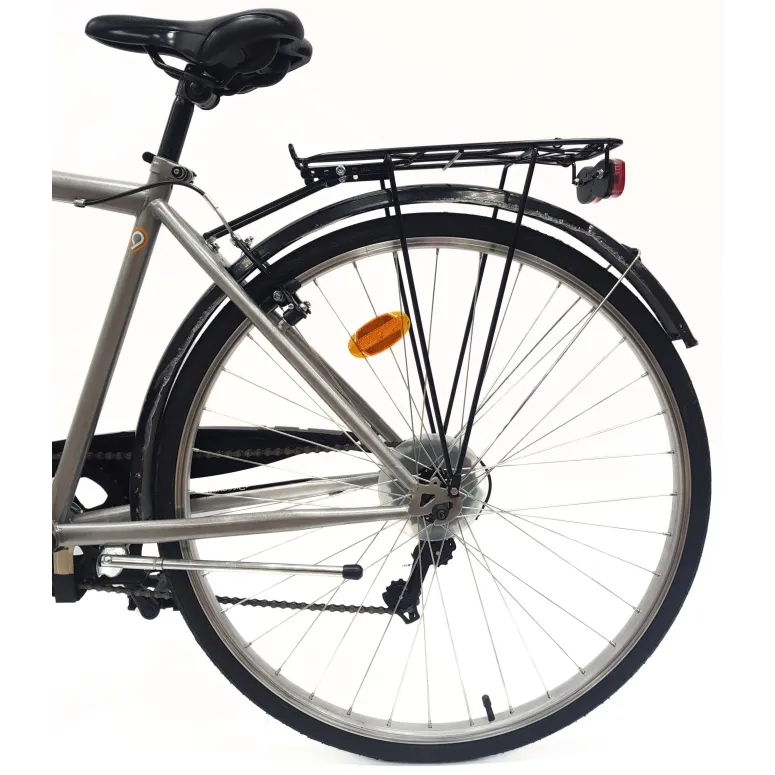 Rower Trekkingowy Męski 28" Stal Błotniki 6-biegów Oświetlenie Dzwonek