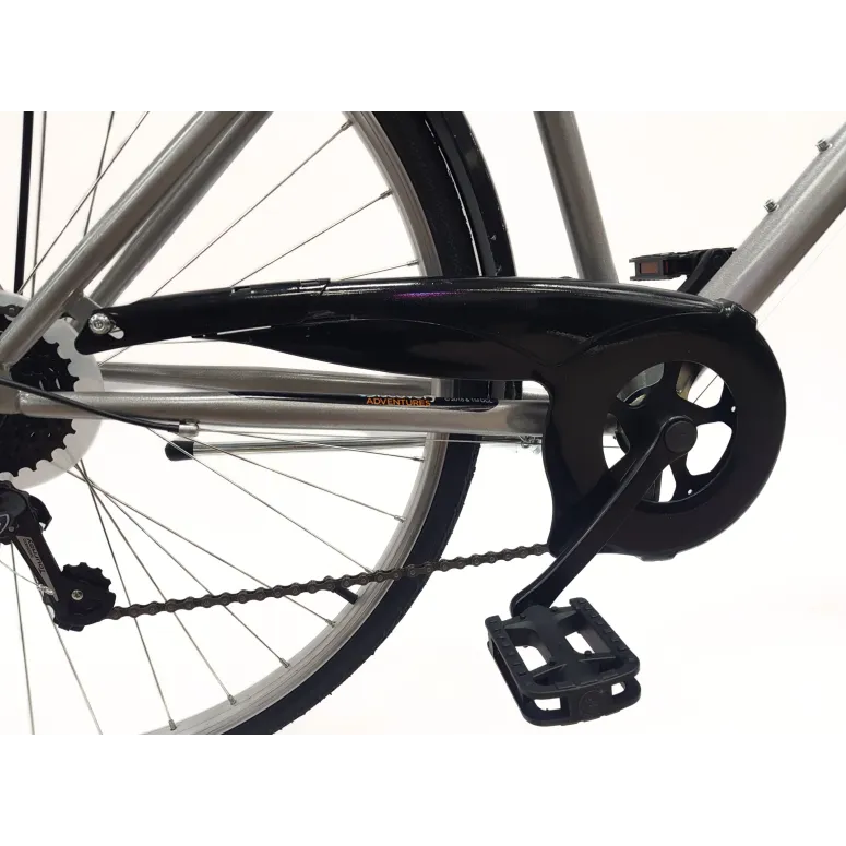 Rower Trekkingowy Męski 28" Stal Błotniki 6-biegów Oświetlenie Dzwonek