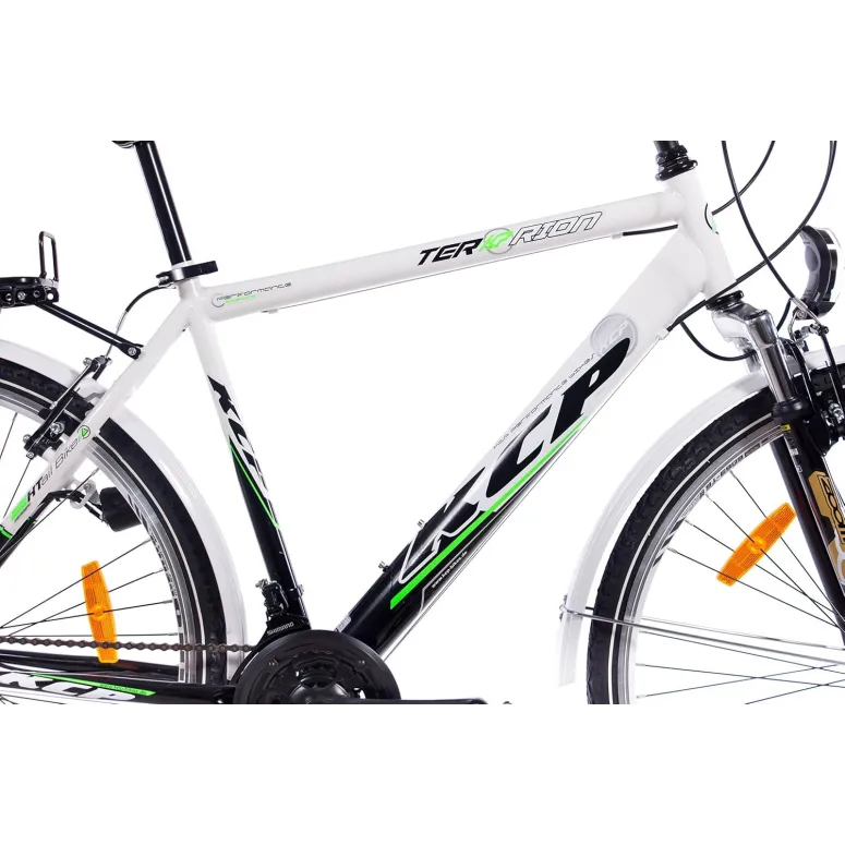 Rower Męski Trekkingowy Koła 28" SHIMANO Światła Dynamo Bagażnik Błotniki