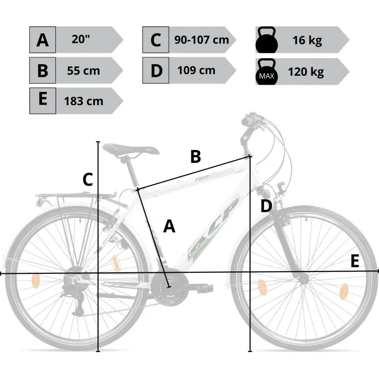 Rower Męski Trekkingowy Koła 28" SHIMANO Światła Dynamo Bagażnik Błotniki
