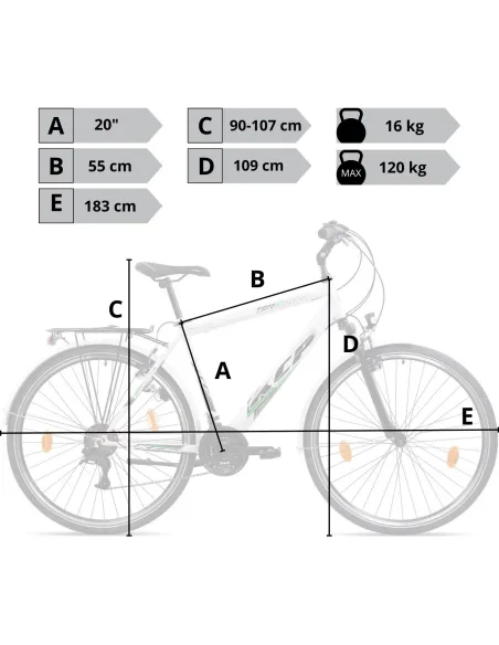 Rower Męski Trekkingowy Koła 28" SHIMANO Światła Dynamo Bagażnik Błotniki