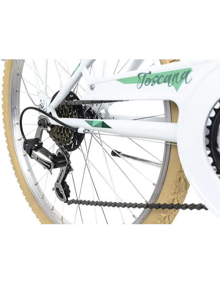 Dziewczęcy Rower Miejski 24 Bagażnik Oświetlenie Stalowy Błotniki Dzwonek