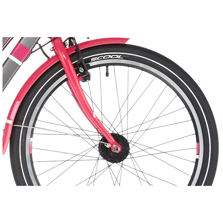 Dziewczęcy Rower Miejski 24 SCool chiX Alu