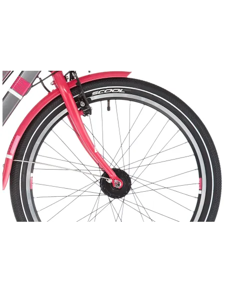 Dziewczęcy Rower Miejski 24 SCool chiX Alu