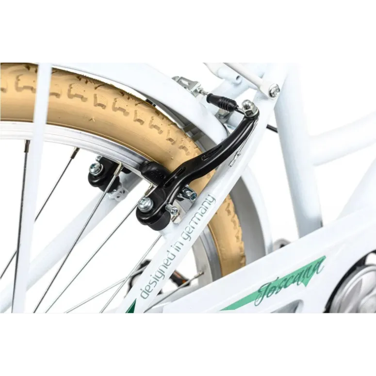 Dziewczęcy Rower Miejski 24 Bagażnik Światła Damka