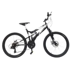 Rower Górski Dziecięcy 24 Uniwersalny Tarcze Pełna Amortyzacja Dzwonek
