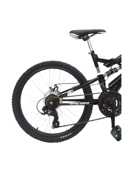 Rower Górski Dziecięcy 24 Uniwersalny Tarcze Pełna Amortyzacja Dzwonek