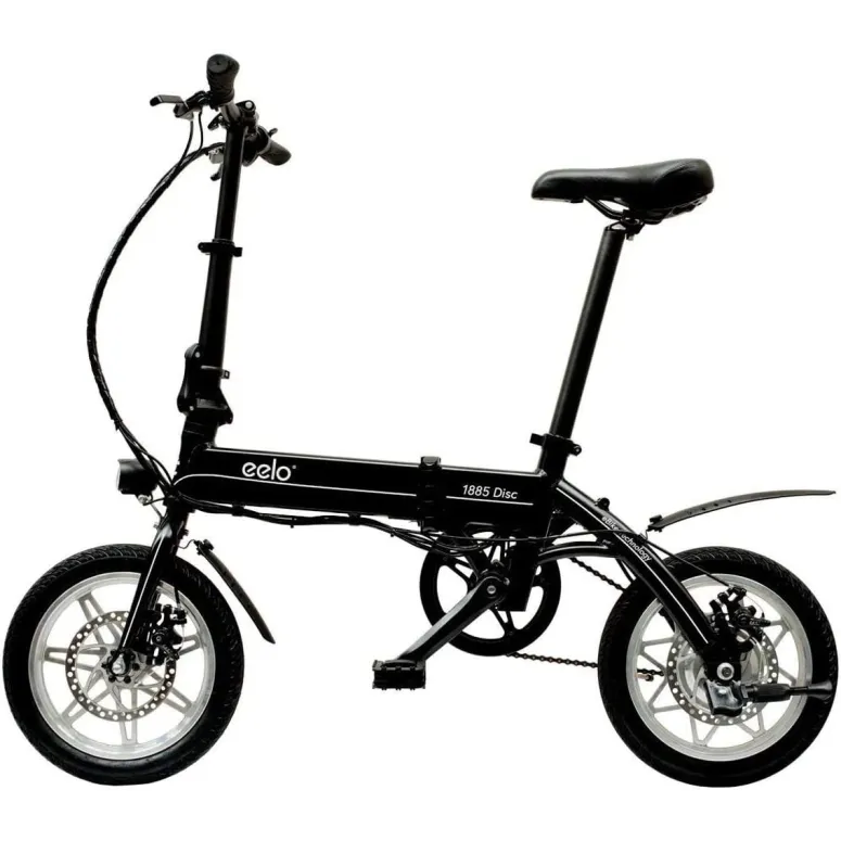 Rower Elektryczny Składany 14 ALU Tarcze Składak 250W Wspomaganie 3 Tryby