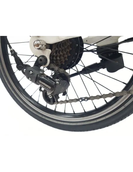 Elektryczny Rower Składany 20 Wspomaganie Składak ALU Revo Światła 6 Biegów