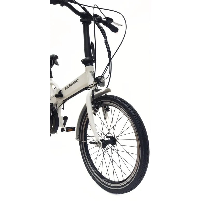 Elektryczny Rower Składany 20 Wspomaganie Składak ALU Revo Światła 6 Biegów