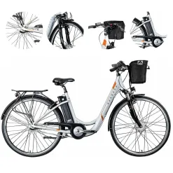 Elektryczny Rower Miejski 28 Wspomaganie 250 W Nexus 3 Męski Damski 10,4 Ah