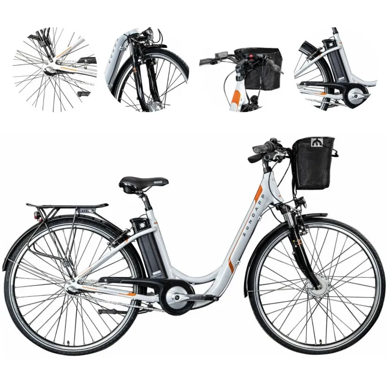 Elektryczny Rower Miejski 28 Wspomaganie 250 W Nexus 3 Męski Damski 10,4 Ah