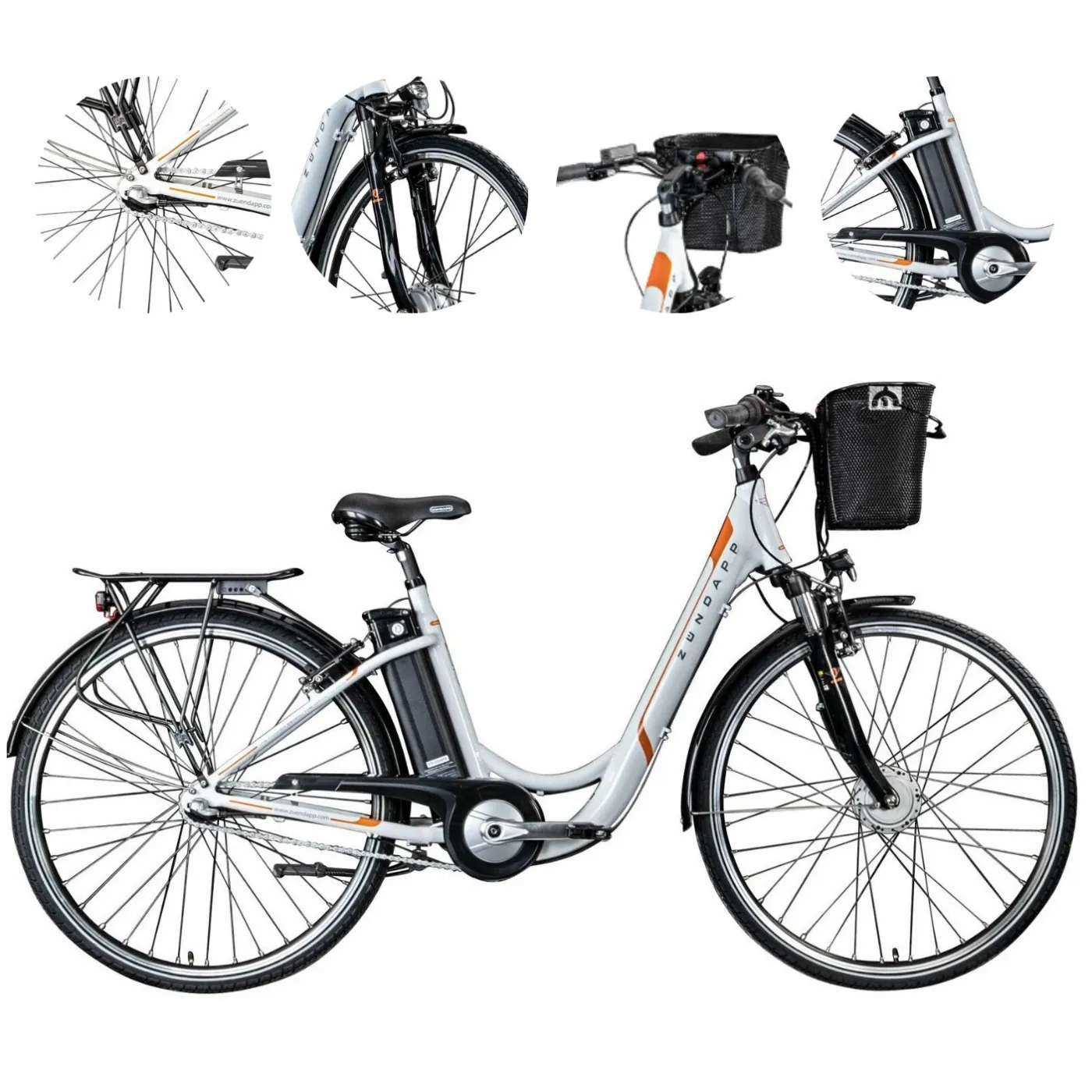 Elektryczny Rower Miejski 28 Wspomaganie 250 W Nexus 3 Męski Damski 10,4 Ah