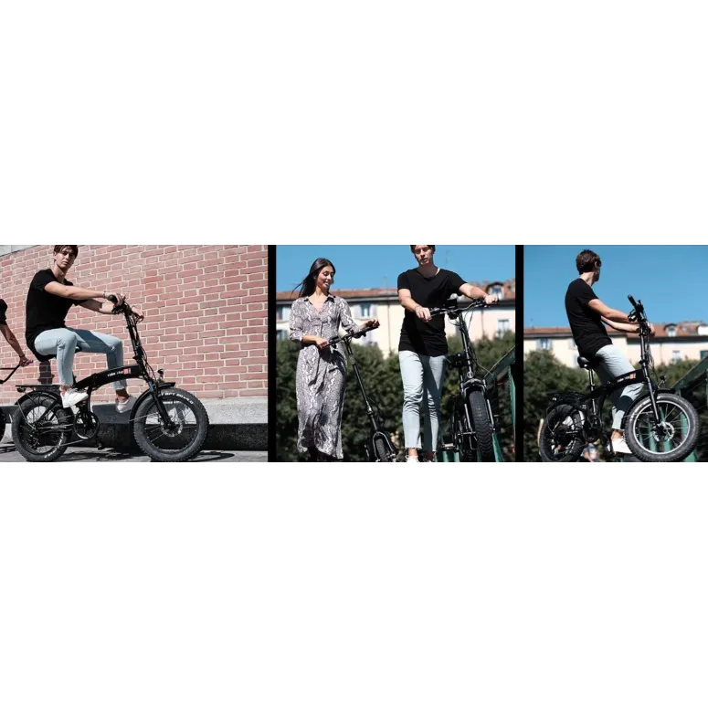 Składany Rower Elektryczny 20 Fatbike ALU Tarcze