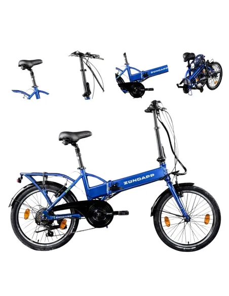 Rower Elektryczny Składany 20 Miejski 250W Składak ALU Wspomaganie 3 Tryby