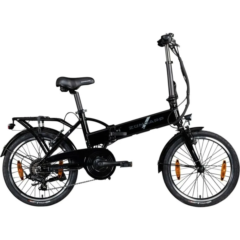 Elektryczny Rower Składany 20 Alu Wspomaganie Dzwonek Oświetlenie Bagażnik
